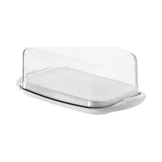 Rotho Botervloot Fresh, Opbergblikken, Wit, Transparant