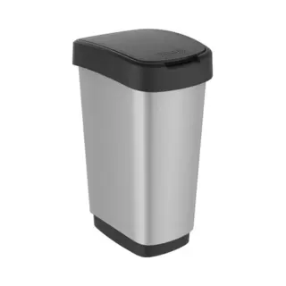 Rotho 11677 50 l Rechteckig Polypropylen (Pp) Metallisch, Silber