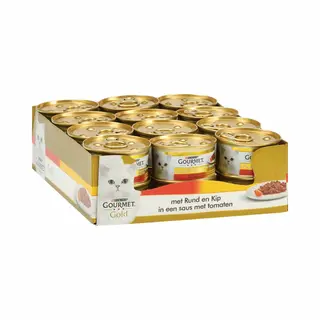 PurinaGourmet Purina Gourmet Gold Cassolettes - Rindfleisch Und Huhn - 24 X 85 G