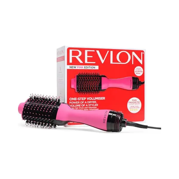 Revlon RVDR5222PE Salon One-Step Hair Dryer And Volumiser - New Pink Version (One-Step, Ionic And Ceramic Technology, Medium To Long Hair) thumbnail
