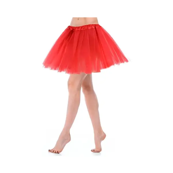 Daity 1-delige Set - Tule Rok Voor Volwassenen, Retrostijl Uit De Jaren 50, Ballonrok Van Tule, Galarok, Elastisch Drielaags Ontwerp, Damesmaat (40 thumbnail