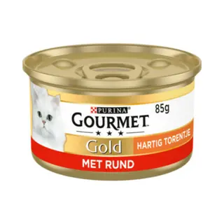 Gourmet Gold Kattenvoer Nat Hartig Torentje Rund 85 Gr