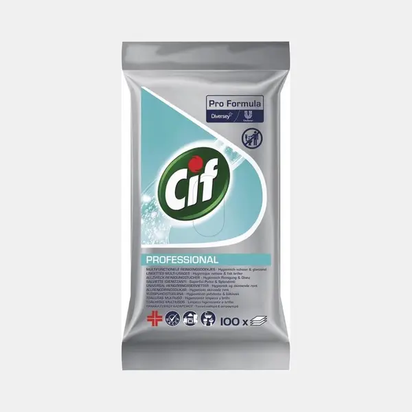 Cif Professional - Antibacteriële Schoonmaakdoekjes 100 Stuks thumbnail