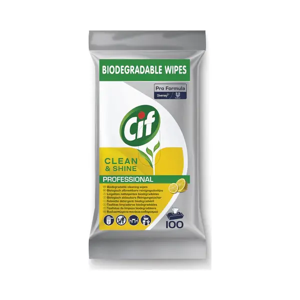 Reinigingsdoekjes Cif Pro Formula Multi Clean&Shine 100 Stuks thumbnail