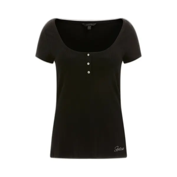 Guess T-Shirt Es Ss Karlee Jewel Btn Henley thumbnail