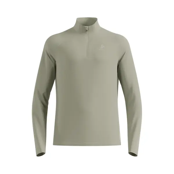 Odlo Essential Ceramiwarm Midlayer 1/2 Zip Heren - Beige - Maat S thumbnail