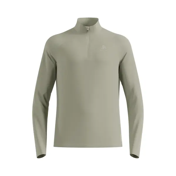 Odlo Essential Ceramiwarm Midlayer 1/2 Zip Heren - Beige - Maat L thumbnail