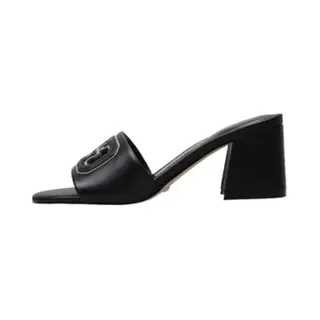 Guess Fljgas-LEA03 Sandalen Met Hak, Zwart., 36 Eu