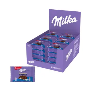 Milka Cookies Sensations Oreo - Chocolade Koekjes 24 X 52g - Chocoladekoeken - Chocolade - Snack