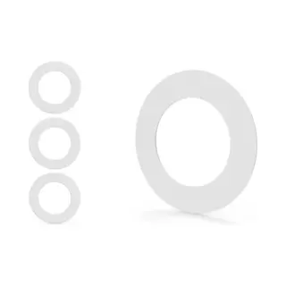 Kos Design Goof Ring / Anneau De Recouvrement Pour Spots Encastrés – Bague De Finition En Plastique Abs – Pour Découpes De Plafond 100x62, 110x72 Et 120x82