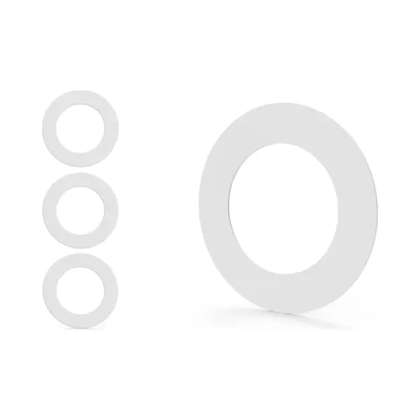 Kos Design Goof Rings – Washers For Recessed Spotlights – Set Of 3 – Abs Plastic – Sizes 100x62 / 110x72 / 120x82mm – Black Or White – For Ceiling thumbnail