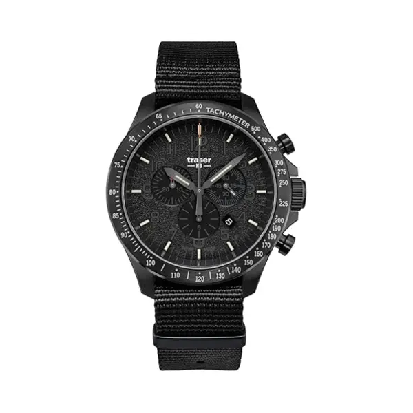 Traser, Armbanduhr, P67 Officer Pro Chrono, Schwarz, (Chronograph, 46 mm) thumbnail