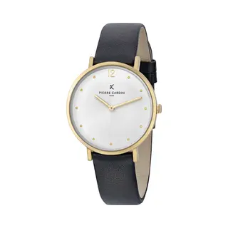 Pierre Cardin Belleville Simplicity Womens Black Watch Cbv.1009 Leather - One Size