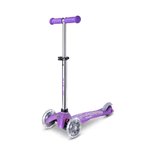 Micro Mobility Mini Micro Deluxe Fairy Glitter Mit Led Rollen, Höhenverstellbar, Ab 2-5 Jahren In Der Farbe Violett Glitzernd, MMD207 thumbnail