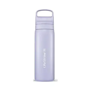 LifeStraw Go Series Stainless Steel Water Filter Bottle 500ml - Provence Purple