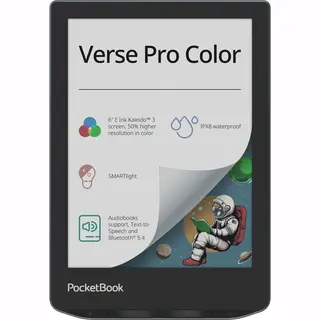 PocketBook Verse Pro Color e-book reader Touchscreen 16 Gb Wifi Zwart, Blauw