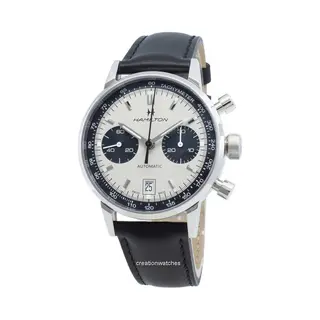 Hamilton Intra-Matic H38416711 Tachymeter Automatisch Herenhorloge Wit