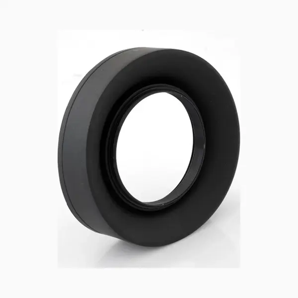 Zonnekap Voor 49 Mm Camera - Rubber - Set Van 2 - Opvouwbaar In 3 Stappen - Zonnekap/schild - Vermindert Lensflare En Schittering - Blokkeert thumbnail
