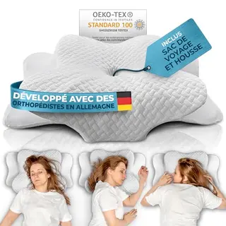Glückstoff Nackenstützkissen Aus Memory Foam, Orthopädisches Kissen Für Alle Schlaftypen, Füllung, Memory Foam, Kopfkissen Nackenschmerzen