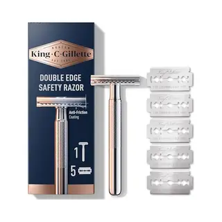 King C. Gillette Double Edge Safety Scheermes - 5 Scheermesjes