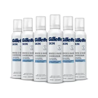 Gillette Skin - Scheermousse - Ultra Gevoelige Huid - Voordeelverpakking 6 X 240 Ml