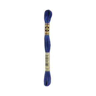 Dmc 117-158 Mouline Stranded Cotton Six Strand Embroidery Floss Thread, Dark Cornflower Blue, 8.7-Yard