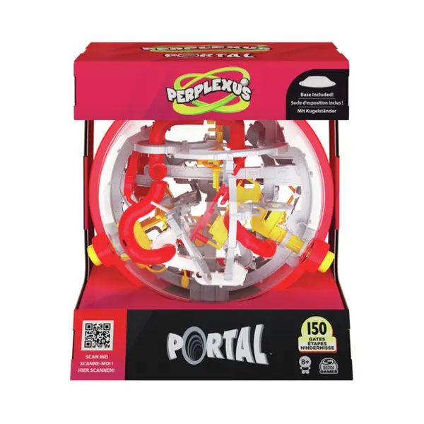 Spin Master Games Perplexus Portal, 3D Puzzle Ball Maze Fidget Toys Kids Travel Puzzle Fidget Ball with 150 Obstacles, for Adults and Kids Ages 8 and up thumbnail