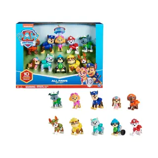 Spin Master Paw Patrol 10e verjaardag - Alle poten aan dek-cadeauset met 10 -speelfiguren
