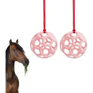 2-stuks Hangende Hooibal - Voederbal - Hangende Paardenvoerbak Voor In De Stal - Schudt En Schommelt - Stressverlagend Voor Paarden En Geiten - Met