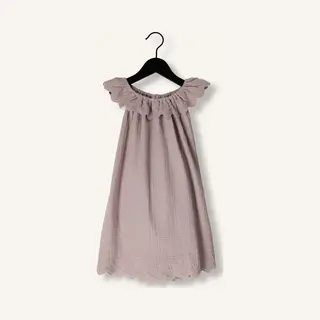 Quincy Mae Isla Dress Lavender Unisex - Jurk - Lila - Maat 68/80