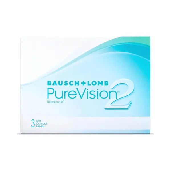 Bausch + Lomb PureVision 2 Monatslinsen, Sehr Dünne Sphärische Kontaktlinsen, Weich, 3 Stück / Bc 8.6 Mm / Dia 14 / -4, 00 Dioptrien thumbnail