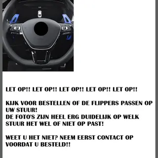No Name Flippers Schakel Paddles - Stuurwiel Extentions Voor Vw Golf 8 Gti