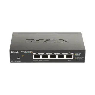 D-Link Dgs-1100-05PDV2 Netzwerk-Switch Managed Gigabit Ethernet (10/100/1000) Power over Ethernet (PoE) Schwarz