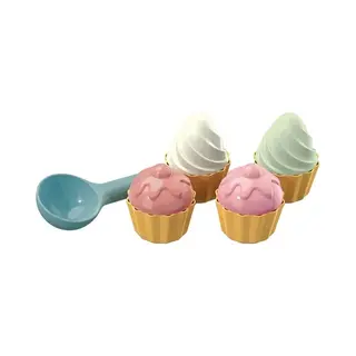 Androni Cupcake-Sandformen Mit Schaufel, 9-tlg.