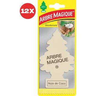 12 Stuks Kokosnoot Arbre Magique Geurboom Luchtverfrisser Voor In De Auto Cocco – Car Parfum – Geurboompje – Geurbooster – Wonderboom –