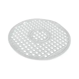 Metaltex - Gootsteenmat Rond - Gootsteenzeil - 32 Cm - Pvc - Wit