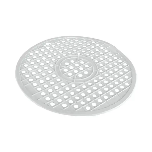 Metaltex - Gootsteenmat Rond - Gootsteenzeil - 32 Cm - Pvc - Wit thumbnail