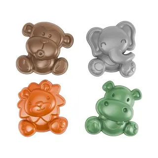 Adriatic Zandvormen Wilde Dieren 15cm Set A 4 Leeftijd, 24m+