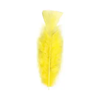 Widmann Sierveren - 50x - Geel - 17 Cm - Knutselveertjes - Decoratie/hobbymateriaal