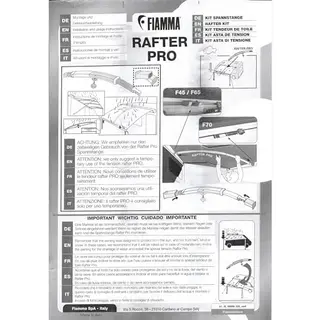 Fiamma Rafter Curved Tensioning Arm Awning Tensioning Aluminium Accessories Tension Rod Awning Camping