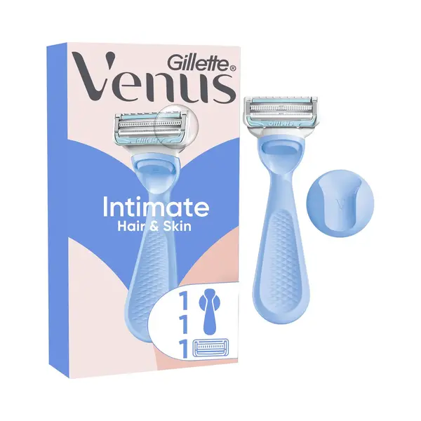 Gillette Venus Intimate Voor De Intieme Zone Scheersysteem - 1 Handvat + 1 Scheermesjes thumbnail
