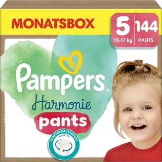 Pampers Harmonie Pants Gr.5 Junior 12-17kg Windeln, 144 Stück, Monatsbox
