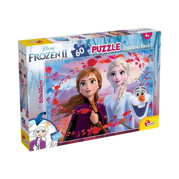 Liscianigiochi Disney 65318 Puzzle Df Plus Frozen, Size-50 X 35 Cm. With 60 Pieces, Multi Colour, One thumbnail