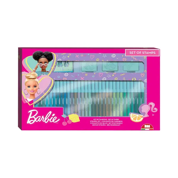 Multiprint Barbie Kleurset Met Stempels En Activiteitenboek, 41-delig. thumbnail