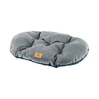 Ferplast Cat And Dog Cushion Stuart 45/2, Double-Sided, Tweed And Soft Velvet, Washable, Blue, Xs