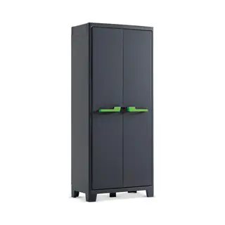 Keter Storage Cabinet With Shelves Graphite Grey 182 Cm Cupboard Organiser