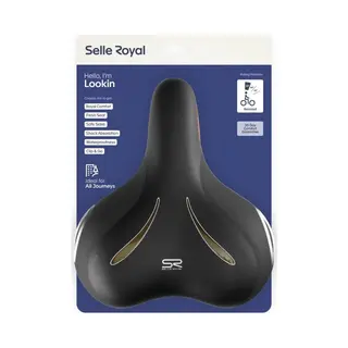Selle Royal Fahrradsattel Selle Royal Sattel "Lookin"nSB-verpackt, Royalgel, Stracciatella Foam