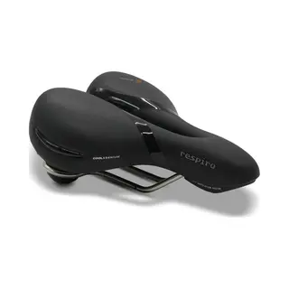 Selle Royal Unisex Respiro Relaxed Stracciatella Fahrradsattel, Black, 256 X 227 Mm