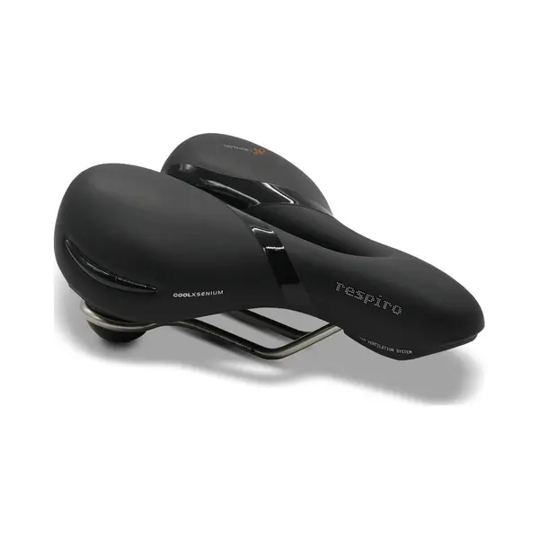 Selle Royal Unisex Respiro Relaxed Stracciatella Fahrradsattel, Black, 256 X 227 Mm thumbnail
