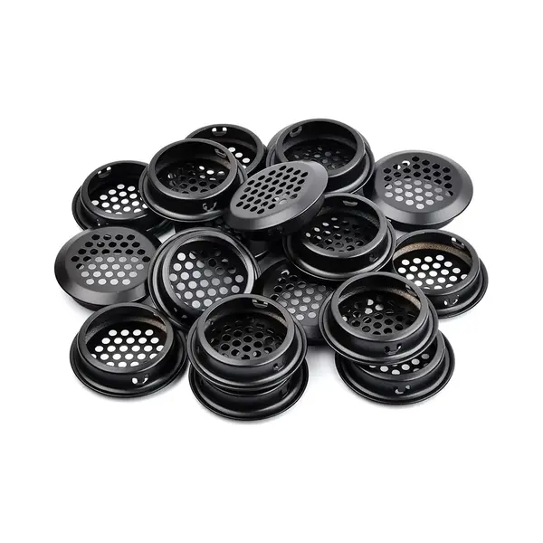 10 Stuks Ronde Luchtroosters - Ventilatieroosterafdekkingen - Roestvrijstalen Luchtrooster - Ventilatiegaten - Geschikt Voor Keuken, Kledingkast, thumbnail